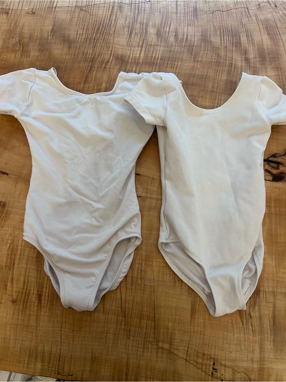 Two White Kids Short Sleeve One-Piece Leotard - Classic Ballet Basic